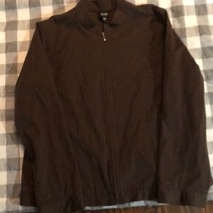 Eileen Fischer jacket large euc chocolate brown.